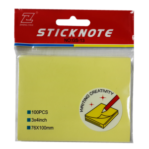 STICK NOTES YELLOW 3" X 3"  GS-01