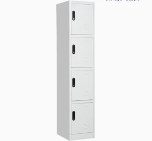 Steel Locker Staff Lockers Cabinet Metal Closet Locker Office 4 Door Locker