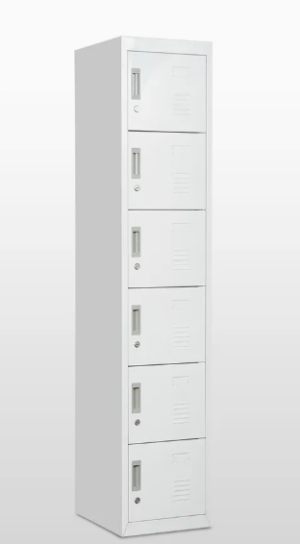 Office Use Metal Storage Vertical 6 Door Locker Metal Steel Part Number MY-L-06
