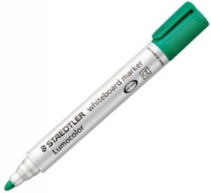 STAEDTLER WHITE BOARD MARKER GREEN  ROUND TIP 351