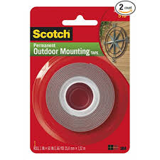 3M DOUBLE SIDE OUTDOOR MOUNTING TAPE RED 6.7KG 411