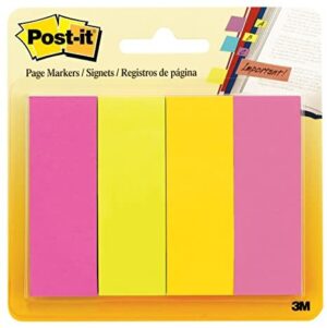 POST-IT PAGE MARKERS ULTRA COLOURS - 1" X 3" 671-4AU