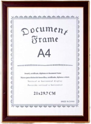 Muellery A4 Certificate / Document / Diploma Picture Frame