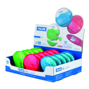 MILAN BUBBLE SHARPENER + ERASER 4704116