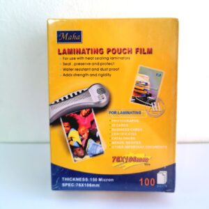 MAHA LAMINATING POUCH FILM 76X106 150 MICRON