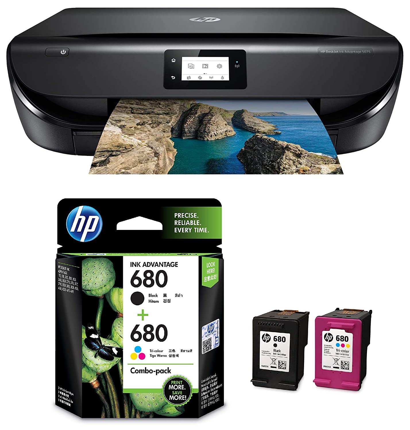 HP DESK JET INK ADVANTAGE PRINTER 5075 - الصورة 2