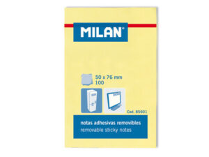 MILAN REMOVABLE ADHESIVE NOTES YELLOW 2" X 3" 85601