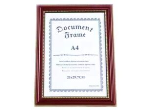 Muellery A4 Brown Document Frames Holder 8.5x11inch 21x29.7cm Wall Display