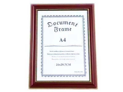 Muellery A4 Brown Document Frames Holder 8.5x11inch 21x29.7cm Wall Display