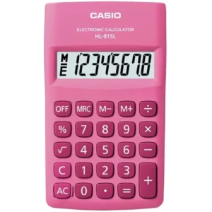 Casio 8 Digit Pink Calculator Hl-815L