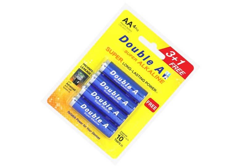 DOUBLE A BATTERY SET OF 4 aa size