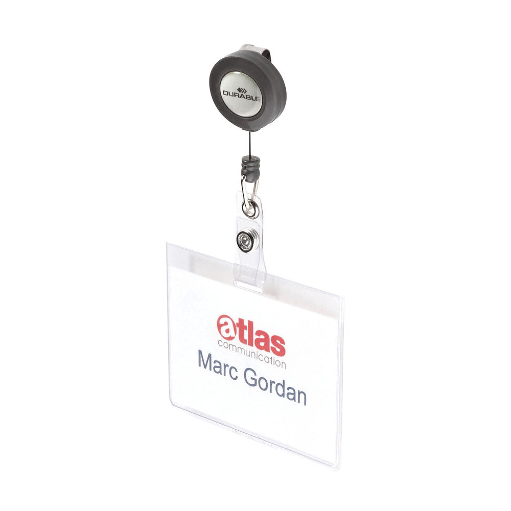 DURABLE NAME BADGE WITH BADGE REEL 8138