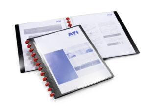 DURABLE DISPLAY BOOK 20 POCK BLACK 2427