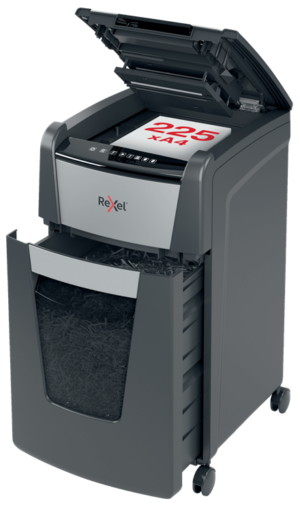 Rexel Optimum AutoFeed+ 225X Automatic Cross Cut Paper Shredder P4