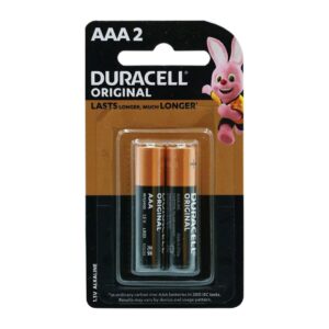 Duracell AAA Alkaline Batteries – Pack of 2