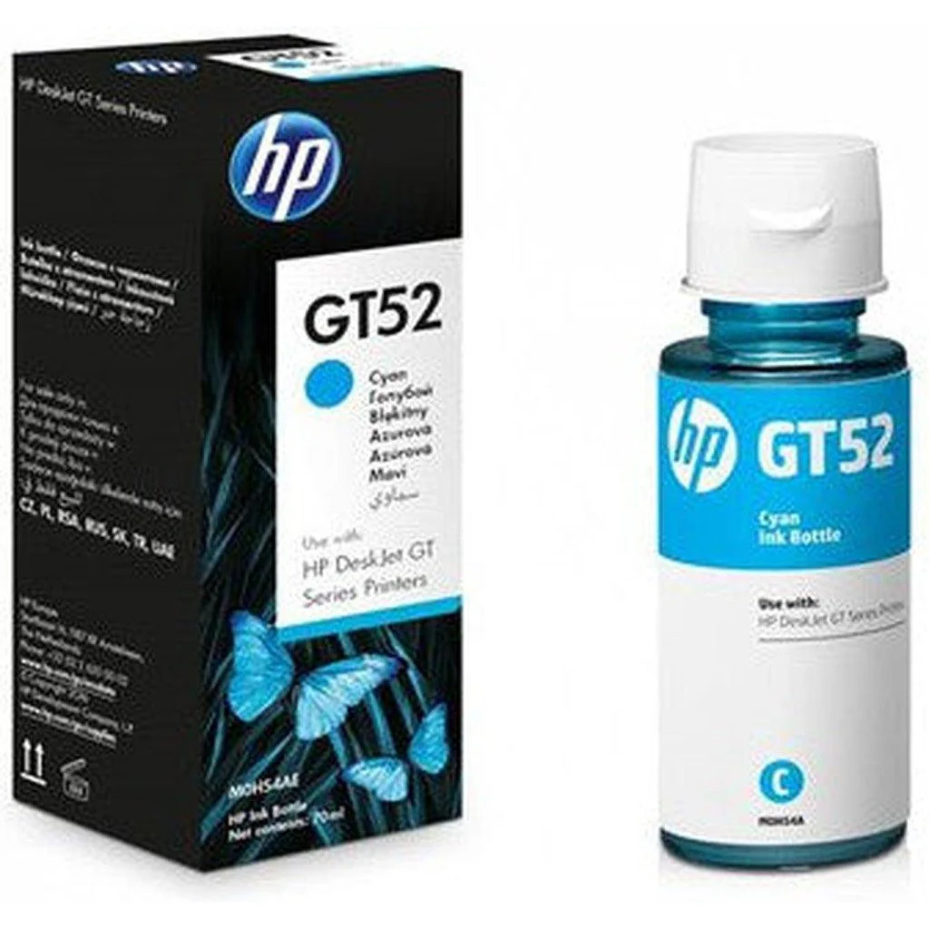 HP Gt52 Cyan Ink (M0H54Ae)