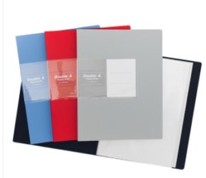 DISPLAY BOOK DOUBLE A 20 POCKET RED