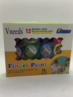 FINGER PAINT WASHABLE Set of 12