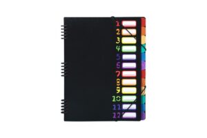 1-12 DIVIDER BAG BLACK/WHITE ZY-6774