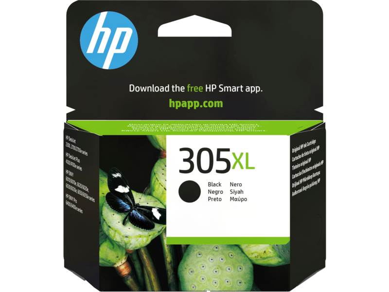 HP 305XL High Yield Black Original Ink Cartridge (3YM62AE)