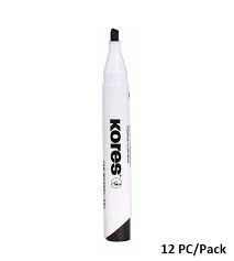 KORES WHITE BOARD MARKER BLACK CHISEL TIP