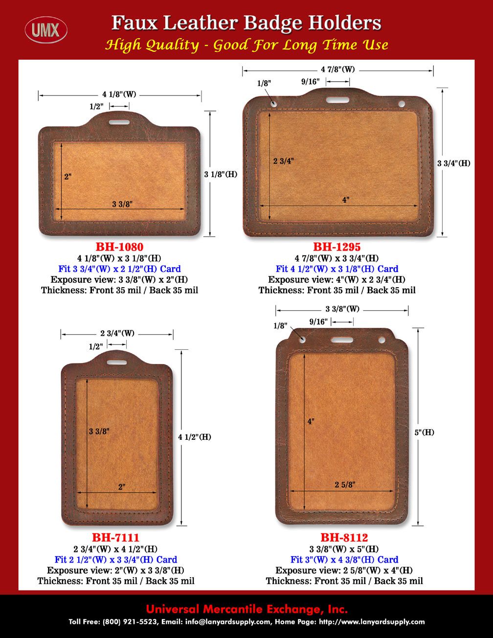 NAME BADGE LEATHER