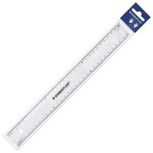 RULER, PLASTIC, 30 CM, STAEDTLER