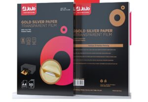 GOLD SILVER PAPER & TRANSPARENT  FILM (50SHEETS)