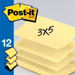 POST-IT NOTES FOR POP-UP YELLOW 3" X 5" R350