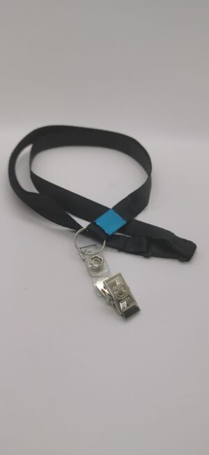 RIBBON NECK W-CLIP 1.5 CM ASS. COLOUR 150CS