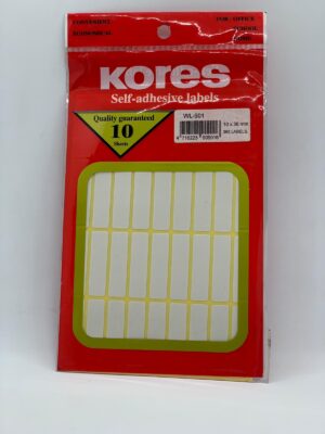 Kores Self Adhesive Labels WL-901