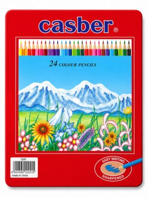 24PCS COLOR PENCIL METAL BOC 7-024T