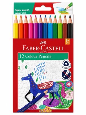 FABER CASTELL COLOUR PENCILS 12 COLOUR