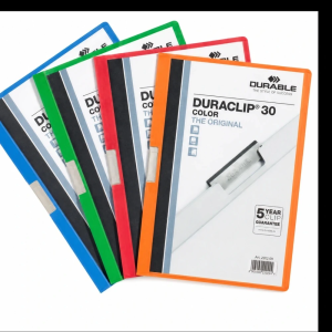 DURABLE DURACLIP® COLOR A4 Clip Folder – 30 Sheet Capacity