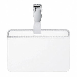 DURABLE Self-Laminating Name Badge with Plastic Clip – 54 × 90 mm