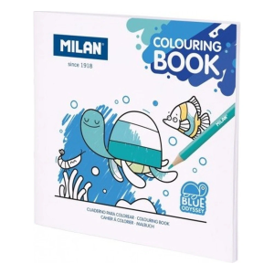 MILAN Sea Animals Colouring Book – 20 Illustrations, 21 × 21 cm