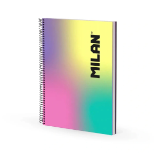 MILAN Sunset A4 Spiral Notebook – 120 Sheets, Lined