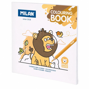 Wild Animals Colouring Book – 20 Illustrations, 21 × 21 cm