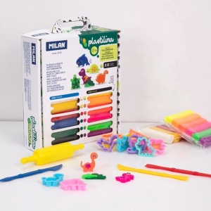 MILAN Wildlife Modelling Clay Kit – 12 Colours with Tools